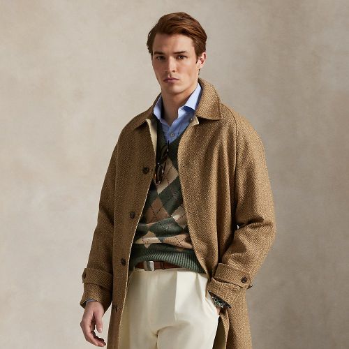 Reversible Herringbone-Poplin Topcoat - Polo Ralph Lauren - Modalova