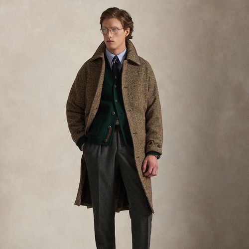 Trench balmacaan en tweed du Donegal - Polo Ralph Lauren - Modalova