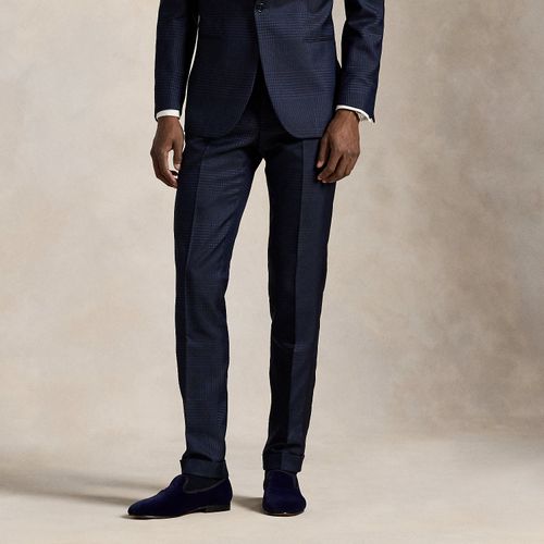Pantalon smoking prince-de-galles soie - Polo Ralph Lauren - Modalova