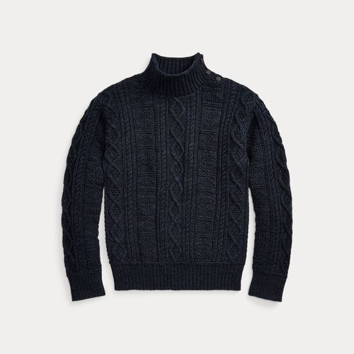 Aran-Knit Cotton Mockneck Jumper - RRL - Modalova