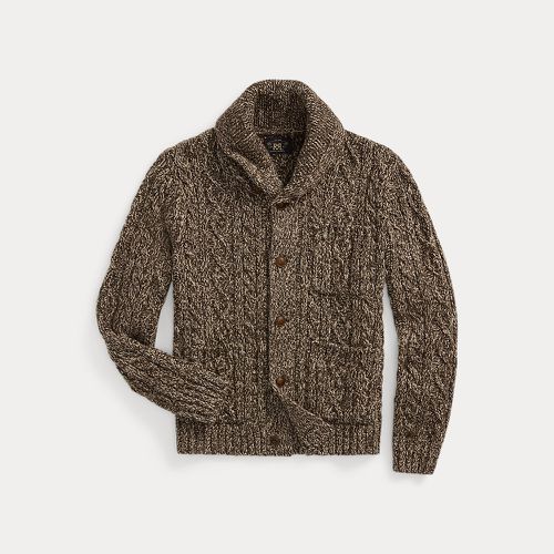 Marled Aran-Knit Shawl Cardigan - RRL - Modalova