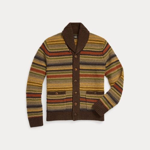 Striped Wool Shawl-Collar Cardigan - RRL - Modalova