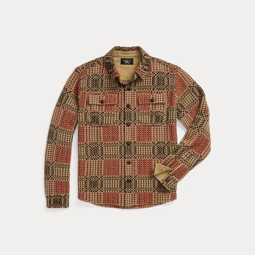 Wool Jacquard Overshirt Jumper - RRL - Modalova