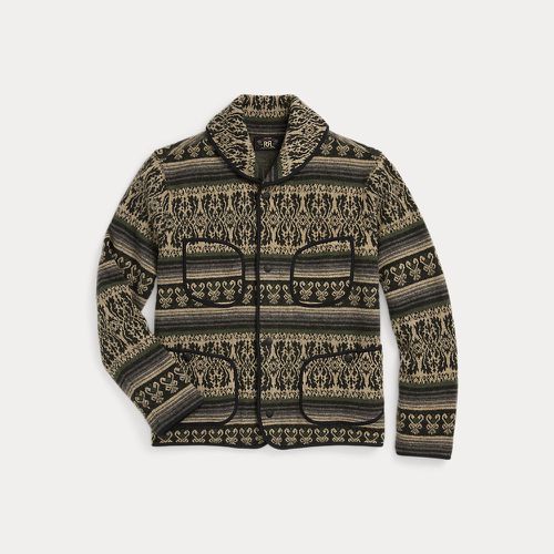 Wool-Cashmere Jacquard Jumper Jacket - RRL - Modalova