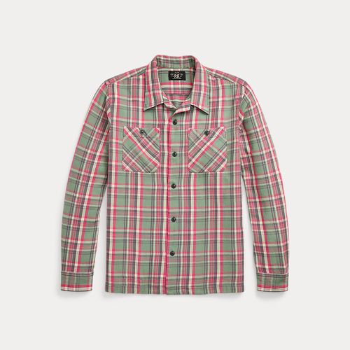 Plaid Twill Camp Shirt - RRL - Modalova