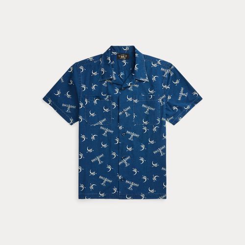 Lighthouse-Print Indigo Camp Shirt - RRL - Modalova