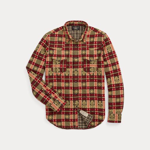 Slim Fit Double Cloth Western Shirt - RRL - Modalova