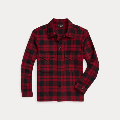 Plaid Wool Twill Overshirt - RRL - Modalova