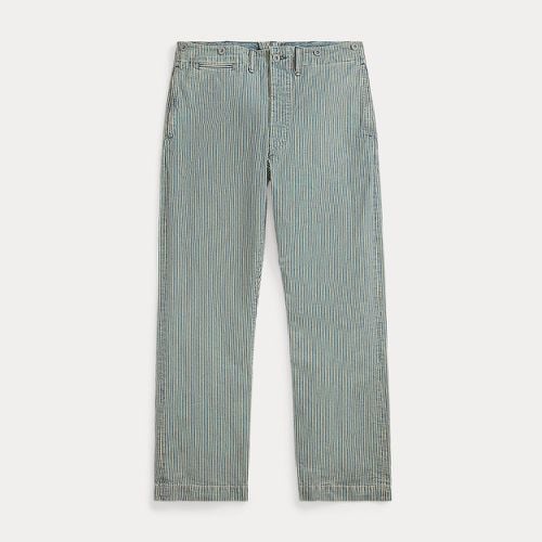 Striped Cotton-Linen Field Trouser - RRL - Modalova