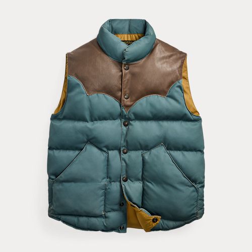 Leather-Yoke Quilted Gilet - RRL - Modalova