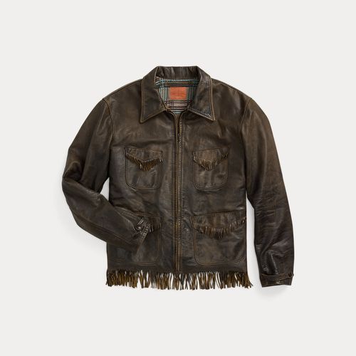 Fringe Leather Jacket - RRL - Modalova