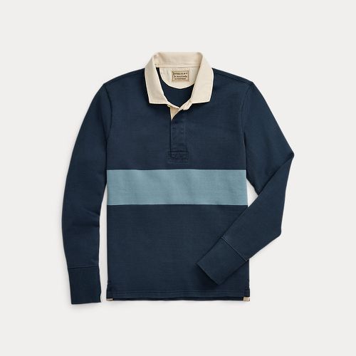 Oversize Striped Jersey Rugby Shirt - RRL - Modalova