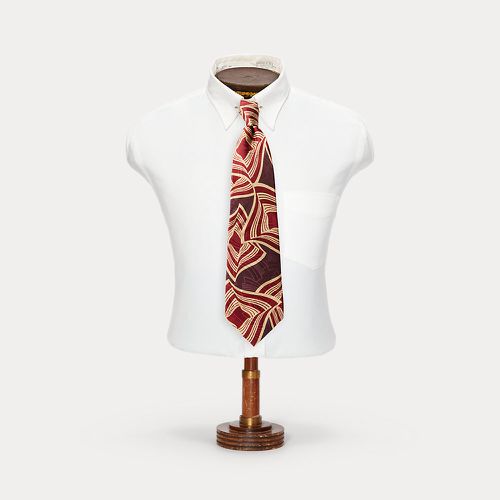 Handmade Wavy-Diamond Silk Jacquard Tie - RRL - Modalova