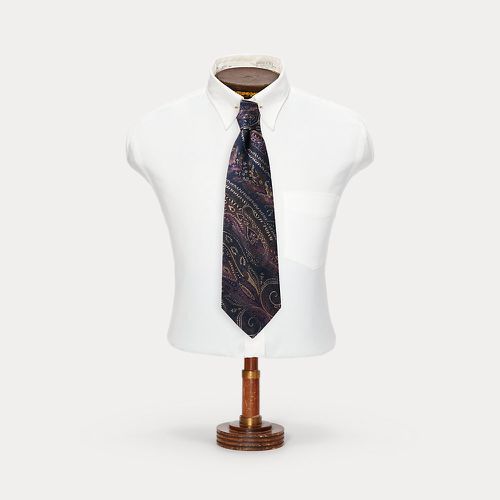 Handmade Paisley Silk Brocade Tie - RRL - Modalova