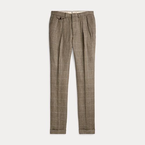 Slim Fit Windowpane Linen Suit Trouser - RRL - Modalova