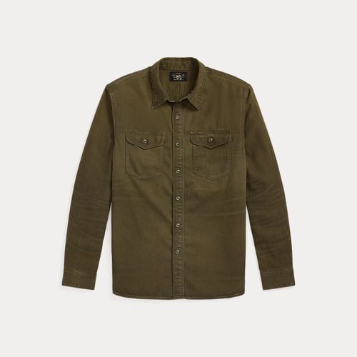 Garment-Dyed Herringbone Twill Workshirt - RRL - Modalova