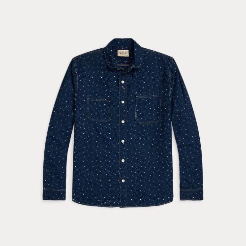 Dot-Print Indigo Workshirt - RRL - Modalova