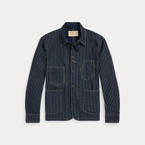 Indigo Dot-Stripe Twill Engineer Coat - RRL - Modalova