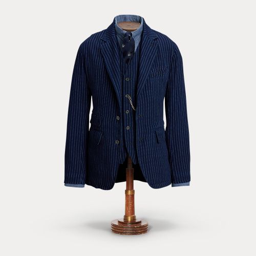 Unconstructed Indigo Twill Blazer - RRL - Modalova