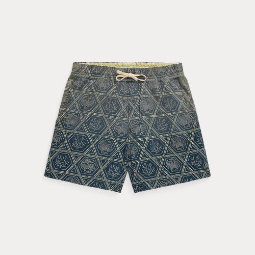 Indigo Shell-Print Jersey Short - RRL - Modalova