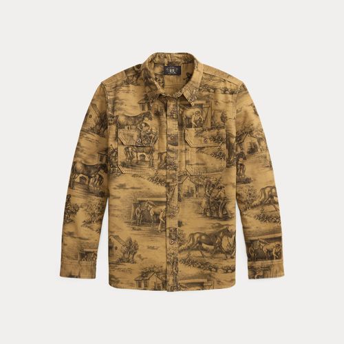 Equestrian-Print Moleskin Workshirt - RRL - Modalova