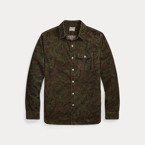 Paisley-Print Corduroy Workshirt - RRL - Modalova