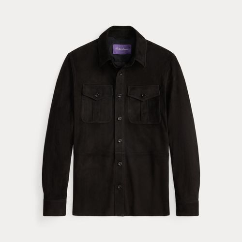 Suede Overshirt - Purple Label - Modalova