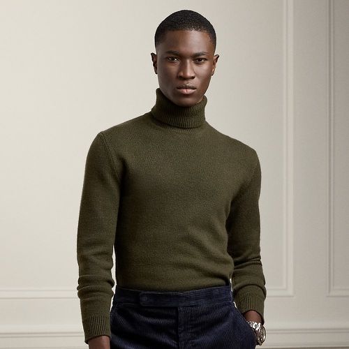 Cashmere Roll Neck Jumper - Purple Label - Modalova