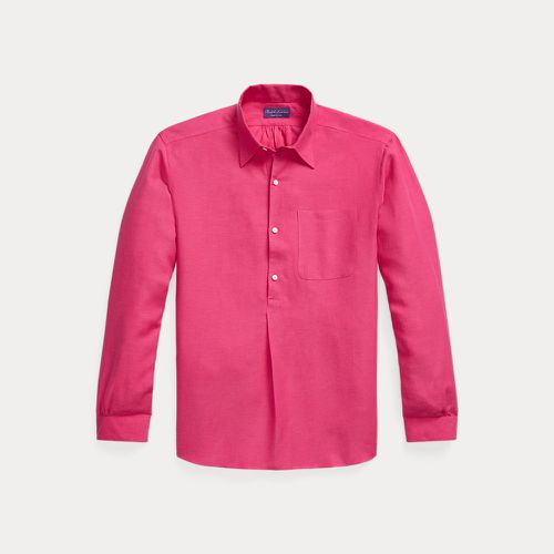 Silk-Linen Popover Shirt - Purple Label - Modalova