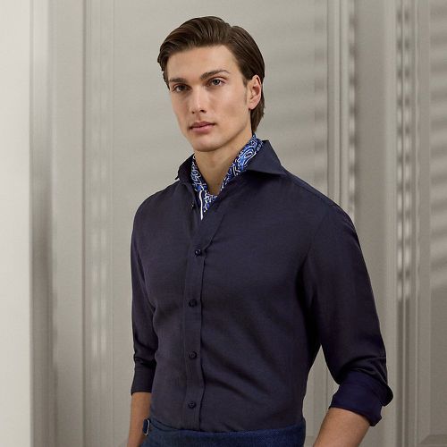 Linen-Silk Canvas Shirt - Purple Label - Modalova