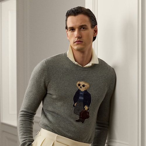 Polo Bear Cashmere Jumper - Purple Label - Modalova