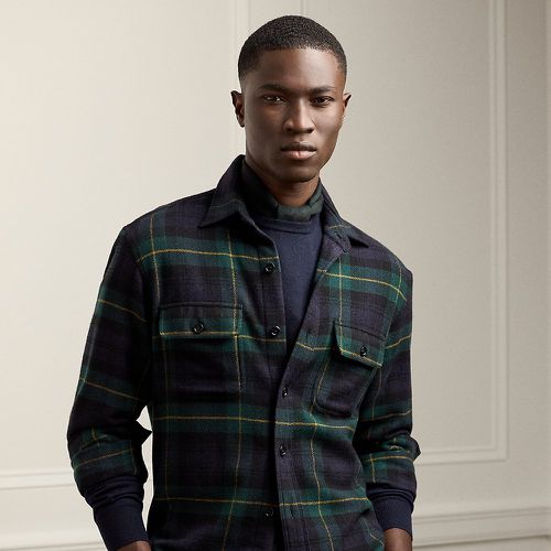 Plaid Wool-Cashmere Shirt - Purple Label - Modalova