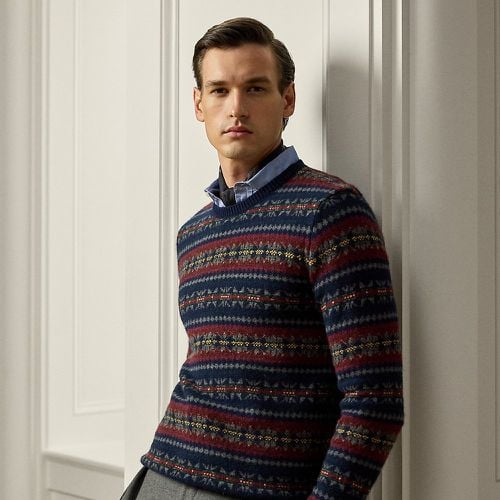 Fair Isle Wool-Blend Jumper - Purple Label - Modalova