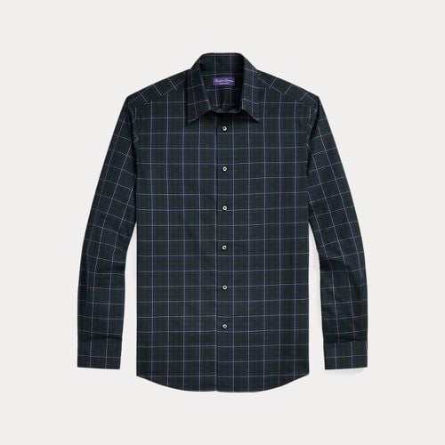 Plaid Poplin Shirt - Purple Label - Modalova