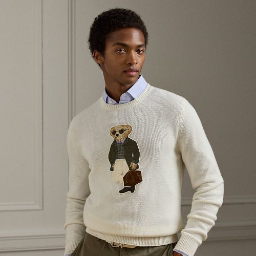 Polo Bear Cashmere Jumper - Purple Label - Modalova