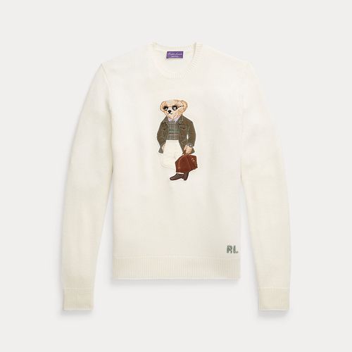 Polo Bear Cashmere Jumper - Purple Label - Modalova