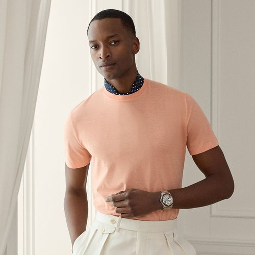 T-shirt à col rond en fil d'Écosse - Purple Label - Modalova