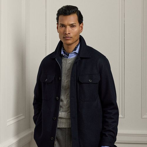 Felton Cashmere-Blend Shirt Jacket - Purple Label - Modalova