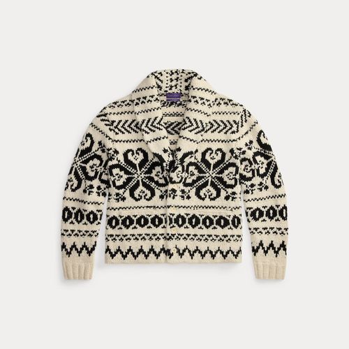 Cashmere Shawl Cardigan - Purple Label - Modalova