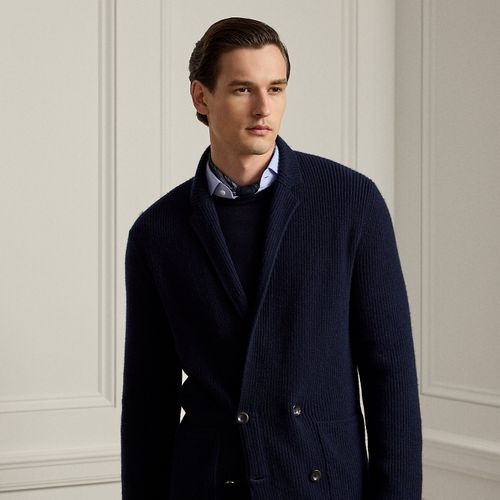 Textured Cashmere Blazer Cardigan - Purple Label - Modalova