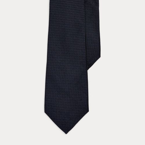 Textured Silk-Linen Tie - Purple Label - Modalova