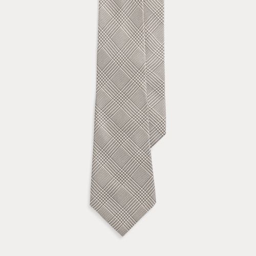 Glen-Plaid-Print Silk Twill Tie - Purple Label - Modalova