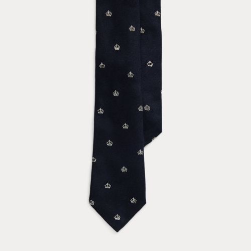 Silk-Cashmere Club Tie - Purple Label - Modalova