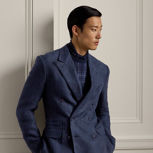 Kent Hand-Tailored Herringbone Jacket - Purple Label - Modalova