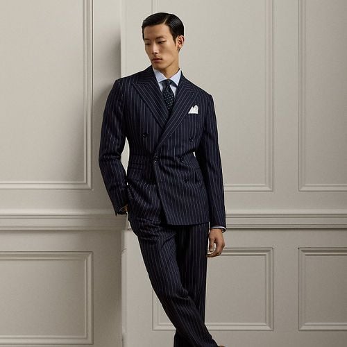 Kent Hand-Tailored Pinstripe Wool Suit - Purple Label - Modalova