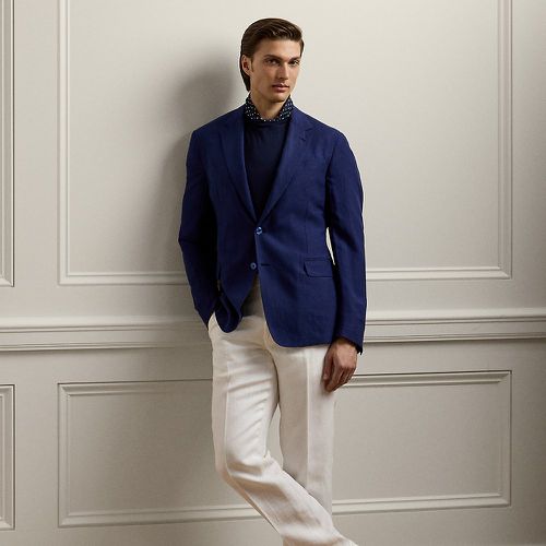 Gregory Hand-Tailored Linen Suit Trouser - Purple Label - Modalova