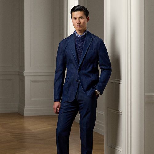 Gregory Hand-Tailored Denim Suit Trouser - Purple Label - Modalova