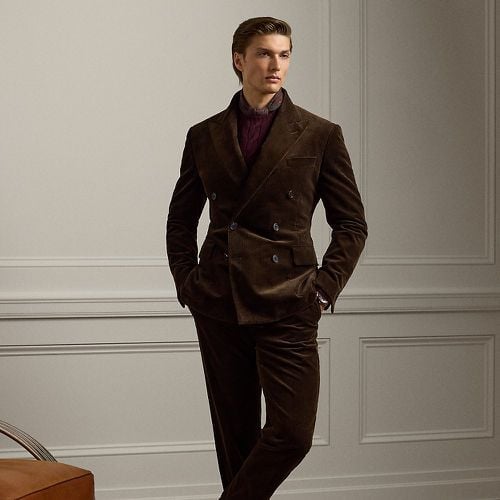 Gregory Hand-Tailored Corduroy Trouser - Purple Label - Modalova