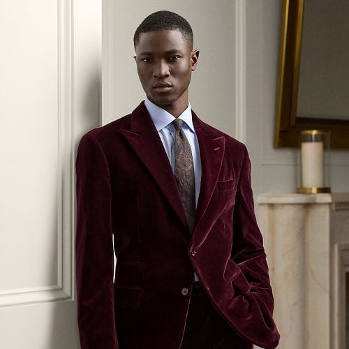 Kent Hand-Tailored Velvet Jacket - Purple Label - Modalova