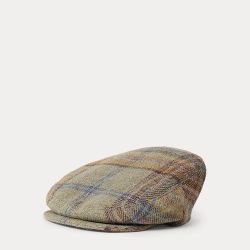 Plaid Wool Twill Flat Cap - Purple Label - Modalova